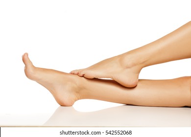 Beautifully Groomed Woman Feet And Legs