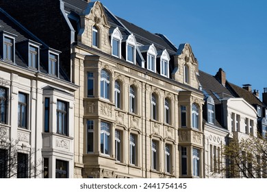 beautifully restored old buildings from the end of the 19th century in cologne's agnes quarter - Powered by Shutterstock