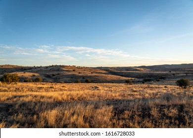 Beautifully rugged and remote West Texas mountain landscapes at sunset 