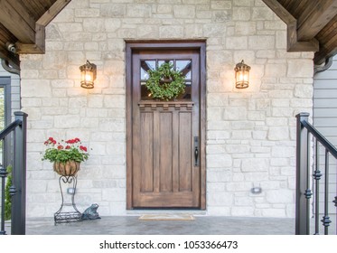 Beautifully Symmetric And Inviting Front Exterior Door 