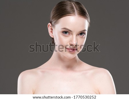 Beautifulwoman healthy clean skin beauty portrait