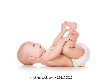 Beauty Baby On White Background