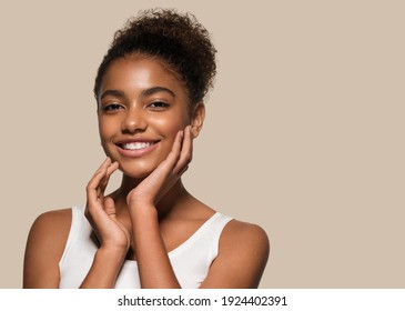 Beauty Black Skin Woman Face Cosmetic Portrait