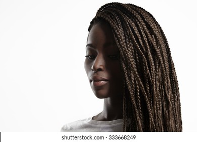 Beauty Black Woman With Braids