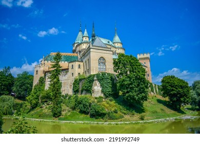 The beauty of Bojnice castle in Slovakia. The most beautiful castle in Slovakia.