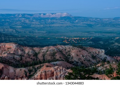 The Beauty Of Bryce Canyon National Park At Night.