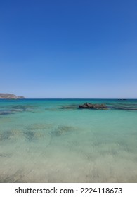 A Beauty Color Of Elafonissi Beach In Crete