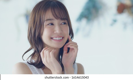 Beauty concept of an asian woman. - Shutterstock ID 1614615043