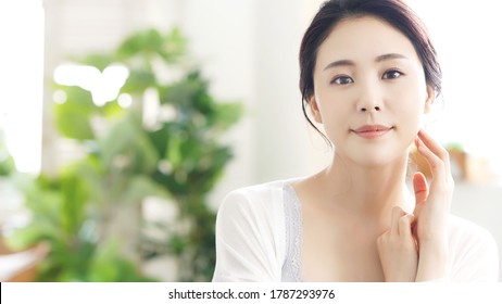 Beauty concept of an asian woman. Beauty salon. Skin care. Body care. Hair removal. - Shutterstock ID 1787293976