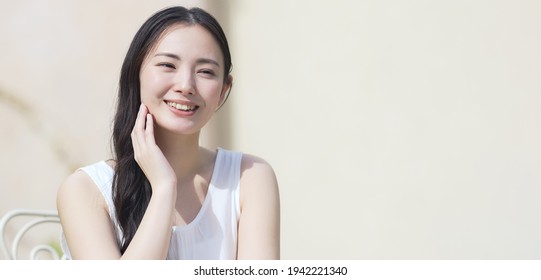 Beauty concept of young asian woman. Skin care. Healthy lifestyle. - Powered by Shutterstock