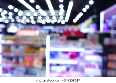 Beauty Cosmetic Shop Store Abstract Blur Background