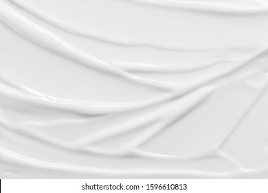 Beauty cream texture. White lotion; moisturizer; skincare product textured background