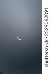 The beauty of the crescent moon is very enchanting captured using the Apexel camera