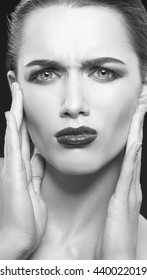 Beauty Face Fashion Model Woman Front Stock Photo 1172922607 | Shutterstock