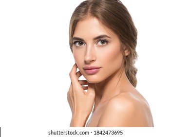 Beauty face woman healthy clean skin naatural make up cosmetic concept - Shutterstock ID 1842473695