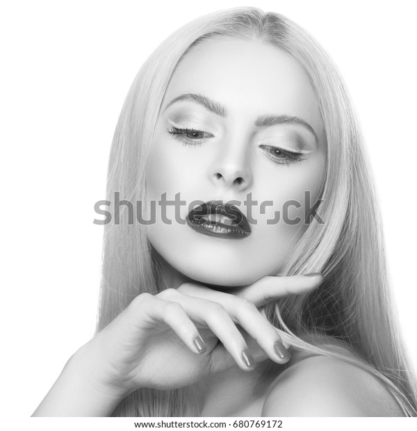 Beauty Face Young Caucasian Blonde Hair Stock Photo Edit Now