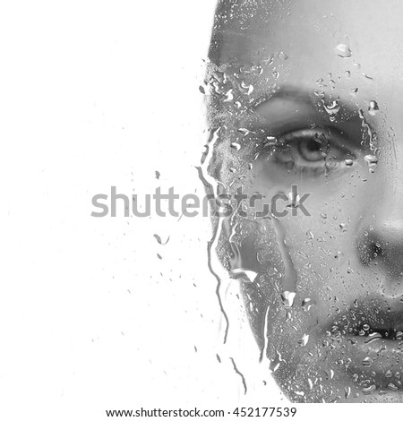 Similar – Wake up!!! Man Water Face