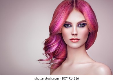 Rainbow Hair Color Images Stock Photos Vectors Shutterstock