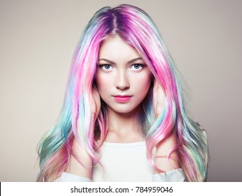 Dyed Hair Images Stock Photos Vectors Shutterstock