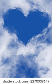 beauty full logo of love in the sky - Shutterstock ID 2270339149
