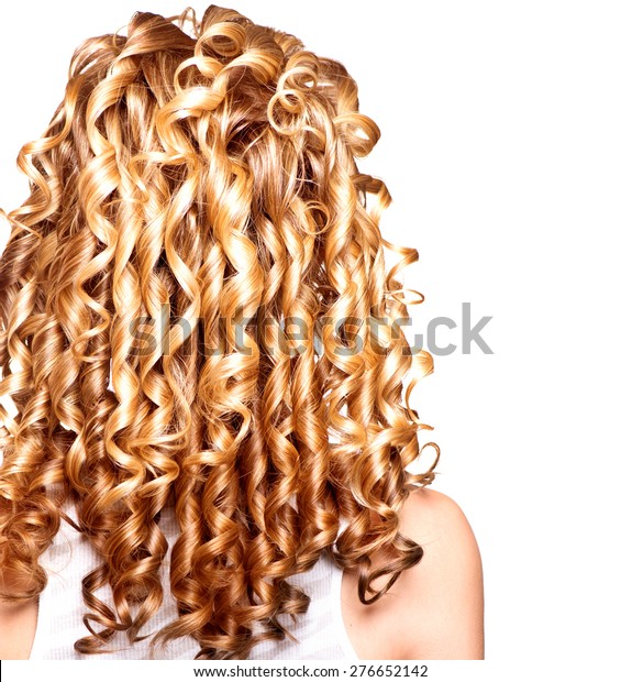 Beauty Girl Blonde Curly Hair Healthy Stock Photo Edit Now 276652142
