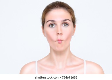 Beauty Girl Face Mimic Stock Photo 754691683 | Shutterstock