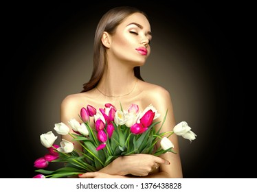 Flower Bunch Girl Images Stock Photos Vectors Shutterstock