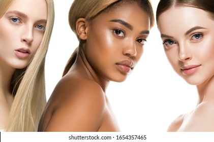 Beauty Group Women Healthy Skin Care Ethnic Model