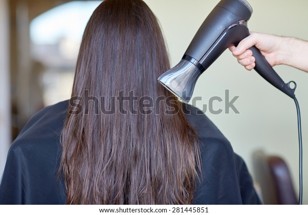 Beauty Haircare Blowdry Hairstyle People Concept Stock Photo Edit