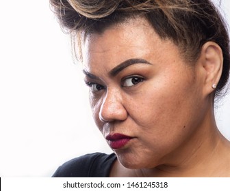 A Beauty Headshot Of A Samoan Woman