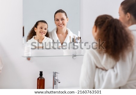 Similar – Image, Stock Photo look in the mirror