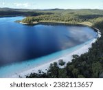 The beauty of Lake McKenzie on a sunny and cloudy afternoon, Fraser Island (K’gari), Queensland, Australia
