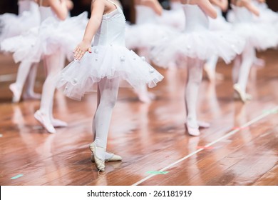 The beauty of the legs of  ballerina girls.