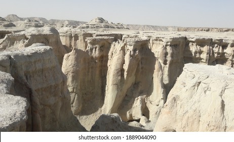 Beauty and magic nature of Martian hills, located on Gheshm island, Iran, Persian Gulf 