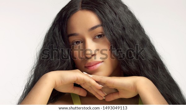 Beauty Mixed Race African American Model Stock Photo Edit Now