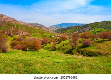 Beauty Mountain Landscape Between Samarkand And Shahrisabz Cities In Uzbekistan