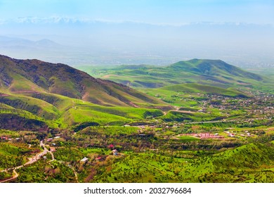 Beauty Mountain Landscape Between Samarkand And Shahrisabz Cities In Uzbekistan