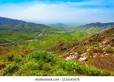 Beauty Mountain Landscape Between Samarkand And Shahrisabz Cities In Uzbekistan