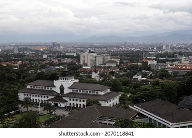 The Beauty Of The Panoramic View Of The City Of Bandung During The Day