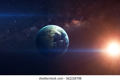Beauty of planet Earth Infinite space with nebulas and stars. This image elements furnished by NASA