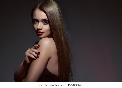 Beauty Portrait Girl Long Hair Stock Photo 155803985 | Shutterstock