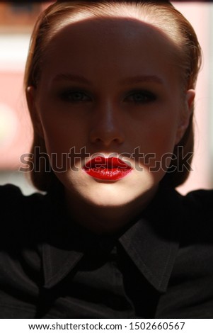 Similar – *outtake* Lips