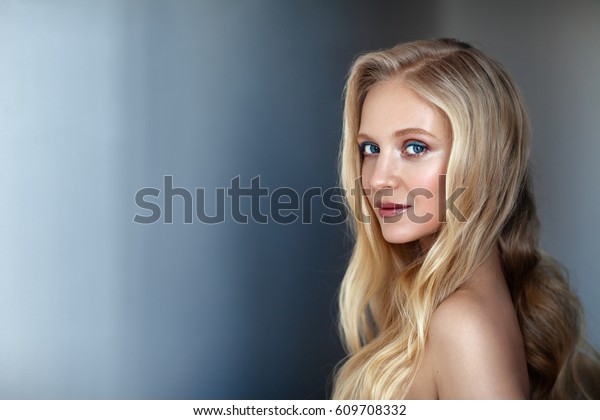 Beauty Portrait Nordic Natural Blonde Woman Stock Image Download Now
