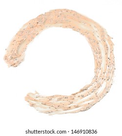 Beauty Product Cream in circular motion. Isolated over white background.