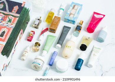 Beauty Products and Cosmetic Accessories Holiday Gifts Samples Advent Calendar