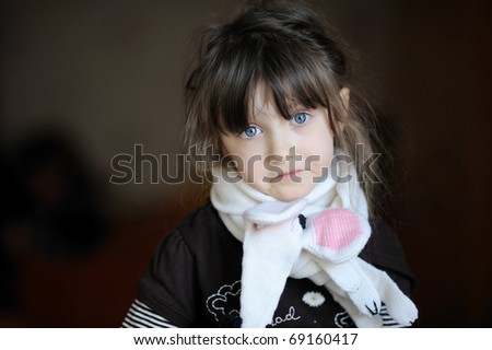 Similar – Happy adorable little girl smiling outdoors.