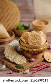 Beauty Shot Of Tempeh Chips. Tempe Chips Are Healthy Food Because They Contain Protein