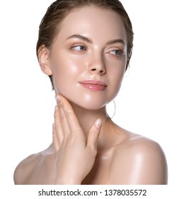 Beauty skin care woman natural makeup female model closeup  - Shutterstock ID 1378035572