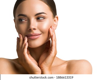 Beauty skin woman clean healthy skin natural make up young model - Shutterstock ID 1886613319