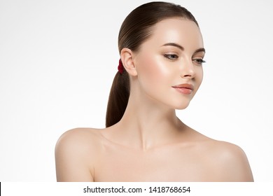 Beauty skin woman natural makeup face cosmetic concept - Shutterstock ID 1418768654